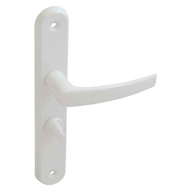 Dørgreb 72 mm WC Hvid Aluminium