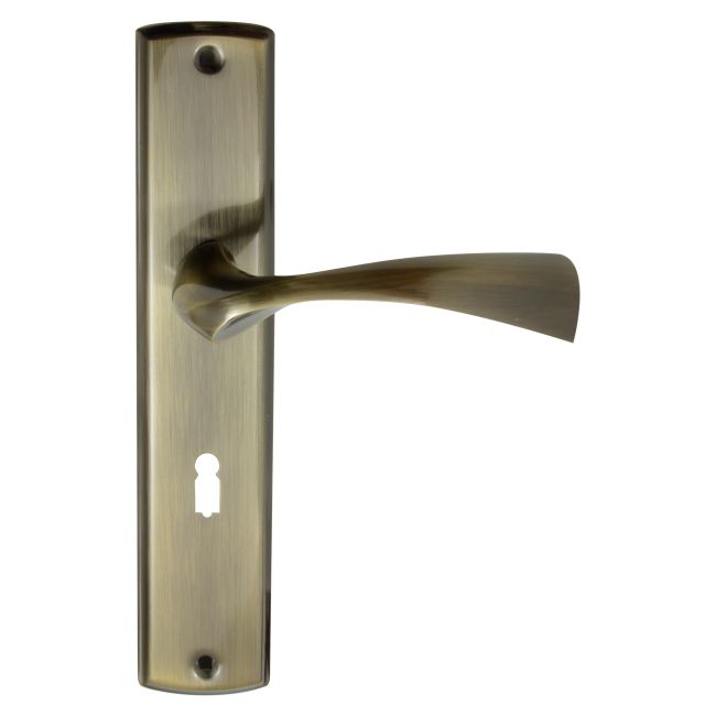 Dørhåndtag Delta Blanka 72 mm med nøgle i patineret finish
