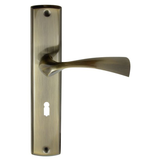 Dørhåndtag Delta Blanka 72 mm med nøgle i patineret finish