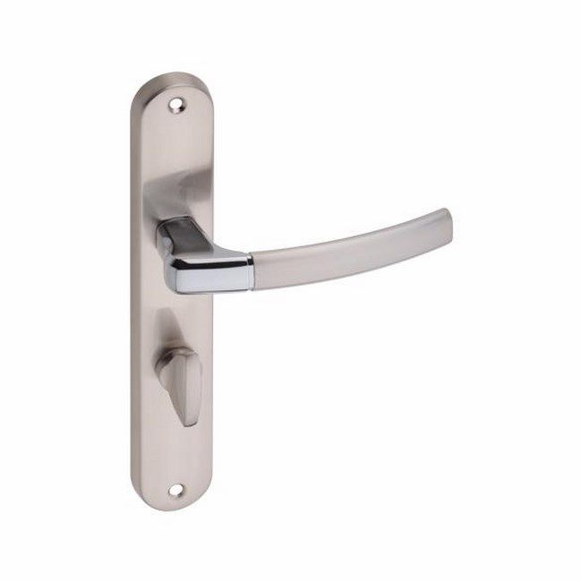 Dørgreb Carino 72 mm WC Højre Børstet Nikkel/Krom