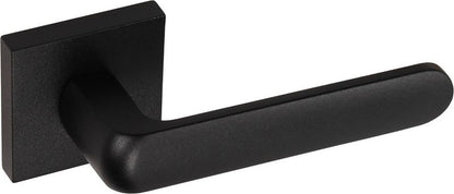 Dørgreb Firkantet Roset Sort Struktur 38-42 mm | 5901304774275