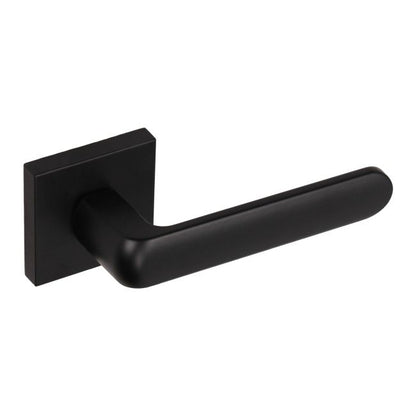 Dørgreb Firkantet Roset Sort Super Mat 38-42 mm | 5901304828237