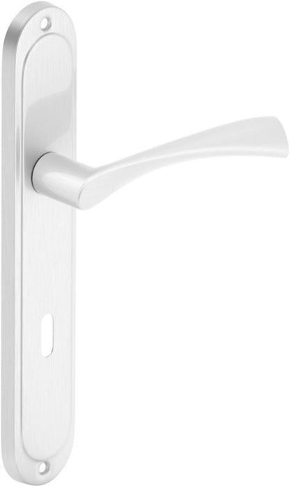 Dørgreb Oval 72 mm Nikkel Aluminium