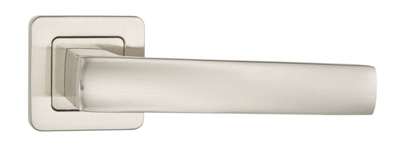 Indvendig Dørgreb Firkantet Roset Børstet Nikkel 40-60 mm