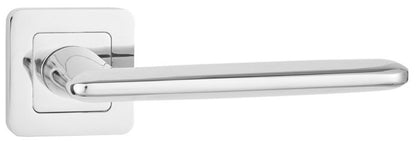 Dørgreb Slim Chrom Blank Kvadratisk Roset