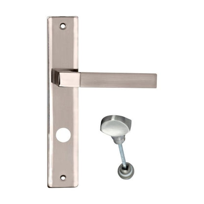 Dørgreb Helen 72 mm WC Børstet Nikkel/Krom