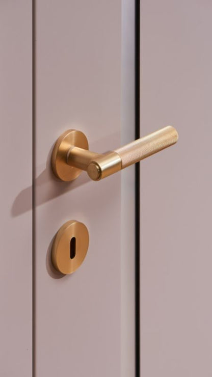 Dørgreb Industrial på Roset Guld 142 mm | 5907467760308