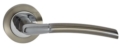 Dørgreb Kora Kort Skilt Ovalt Aluminium Børstet Nikkel/Krom