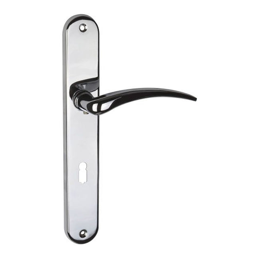 Schaffner Wing dørhåndtag 72 mm med nøgle krom
