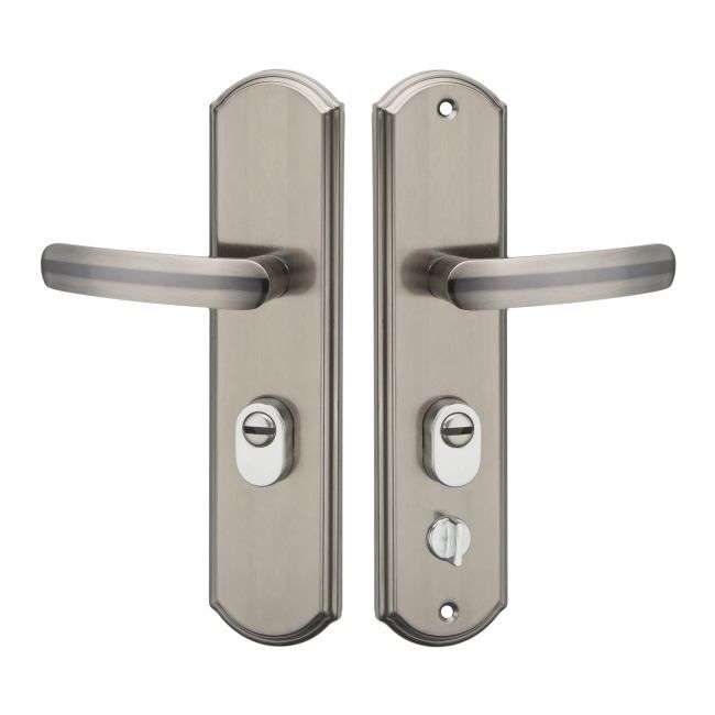 Dørgreb Venstre Aluminium og Stål 50-80 mm Satinnikkel