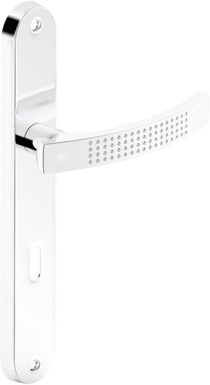 Dørgreb Oval 72 mm Blank Krom Aluminium