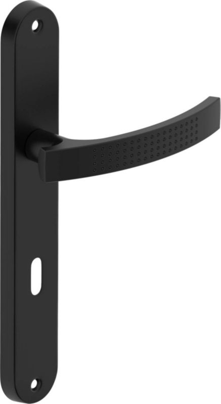 Dørgreb Astra 72 mm Nøglehul Sort Aluminium
