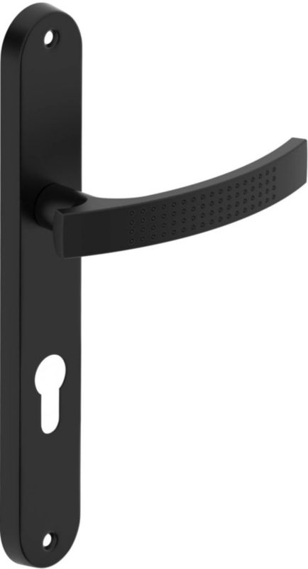 Dørgreb Astra 72 mm til Låsecylinder Sort Aluminium