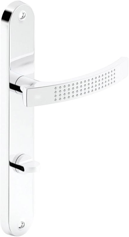 Dørgreb WC 72 mm Oval Blank Krom Aluminium