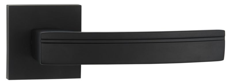 Dørgreb Firkantet Roset Sort Aluminium 30-50 mm | 5901643189969