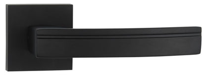 Dørgreb Firkantet Roset Sort Aluminium 30-50 mm | 5901643189969