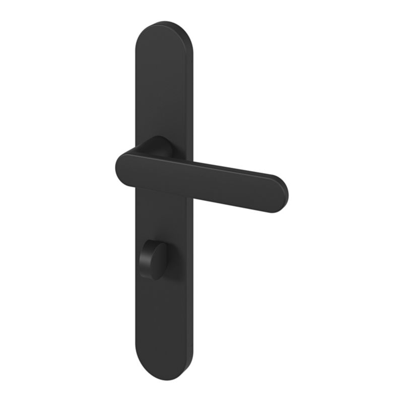 Dørgreb WC Sort Mat Aluminium 35-45 mm