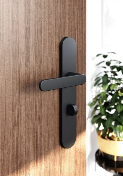Dørgreb WC Sort Mat Aluminium 35-45 mm