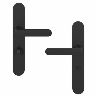 Dørgreb WC Sort Mat Aluminium 35-45 mm