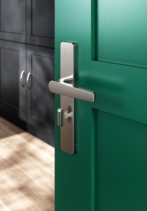 Dørgreb til toilet satin nikkel 54 mm