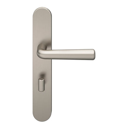 GoodHome Solid WC-greb i satin-nikkel med skjold