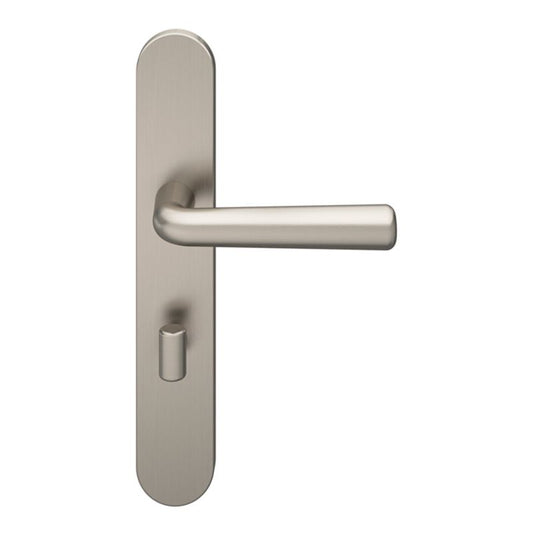 GoodHome Solid WC-greb i satin-nikkel med skjold