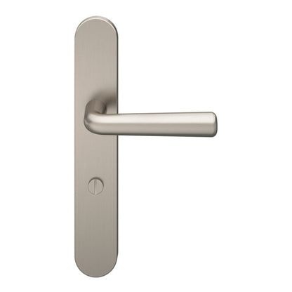 GoodHome Solid WC-greb i satin-nikkel med skjold