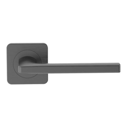 Dørgreb Lige Firkantet Roset Grafit Mat 120 mm