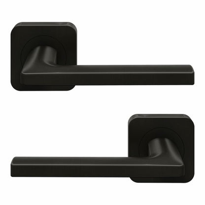 Dørgreb Lige Firkantet Roset Grafit Mat 120 mm