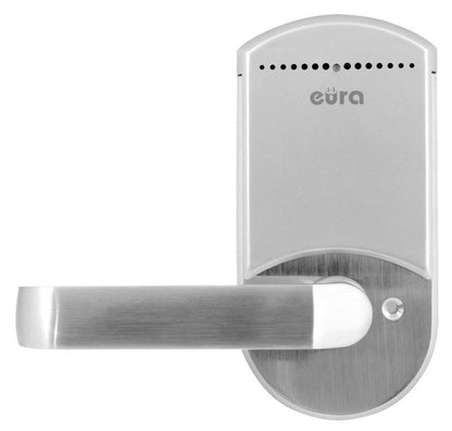 Dørhåndtag med kodelås og RFID-kortlæser Eura sølv