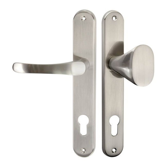 Schaffner Classic greb-greb 72 mm til cylinder, højre, satin-nikkel