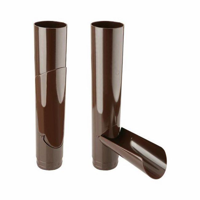 Marley afløbsklap med diameter 10,5 cm i brun