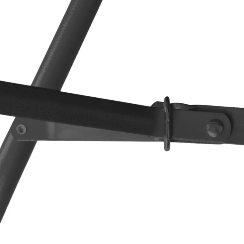 Klapbord 180x74 cm Sort Kuffertfunktion