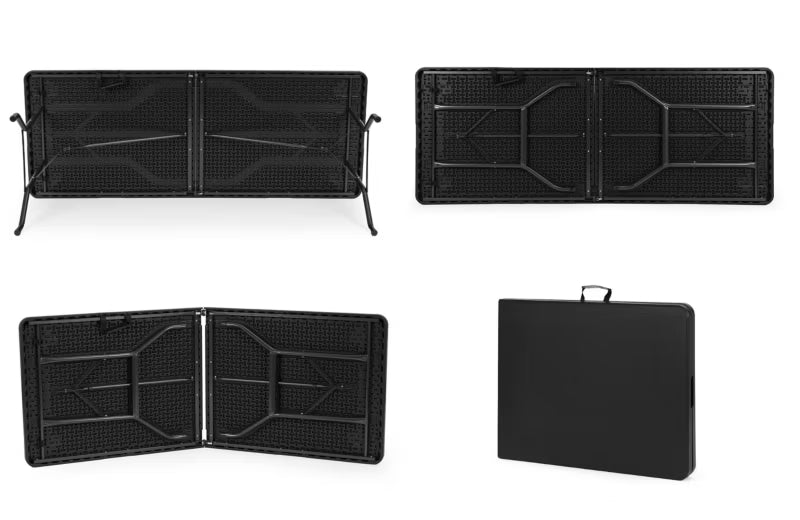 Klapbord 180x74 cm Sort