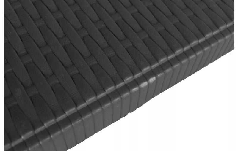Klapbord 180x74 cm Sort Rattanlook