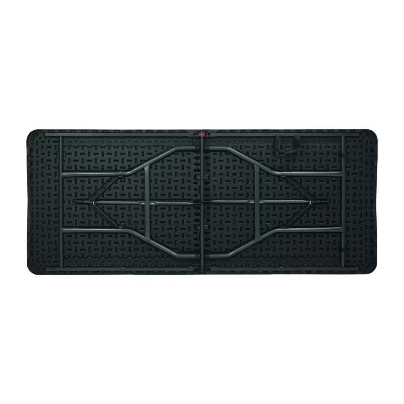 Klapbord 180x74 cm Sort Rattanlook