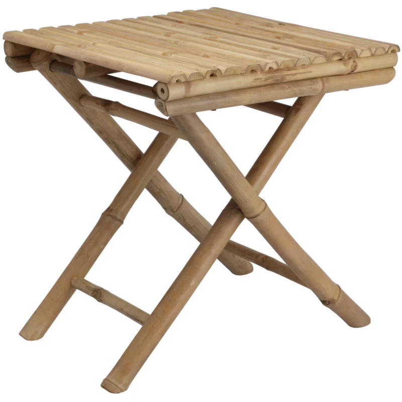Klapbord Bambus 40x40x45 cm Natur