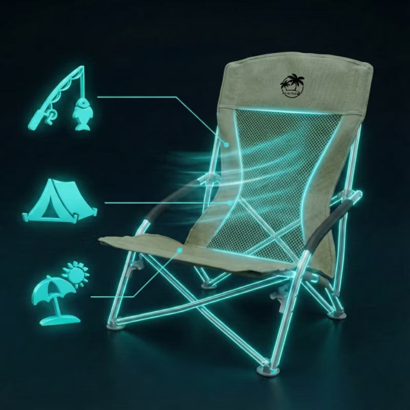 Klapstol Camping Grøn