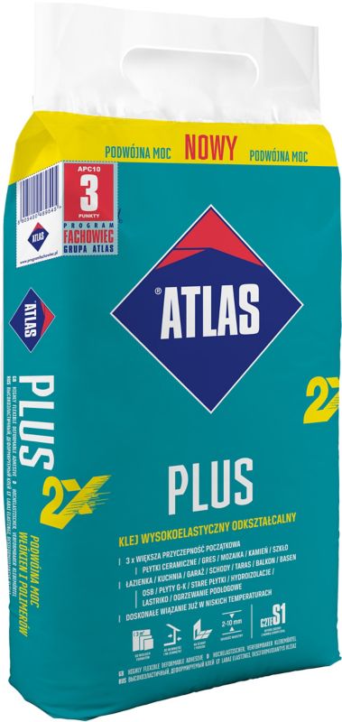 Atlas Plus nyt fliseklæb 10 kg