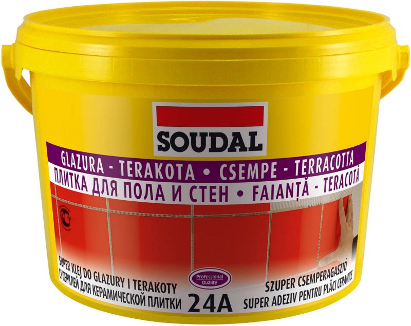 Soudal vandtæt fliseklæb til glasur og terrakotta 15 kg