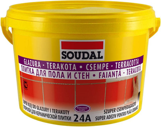 Soudal vandtæt fliseklæb til glasur og terrakotta 15 kg