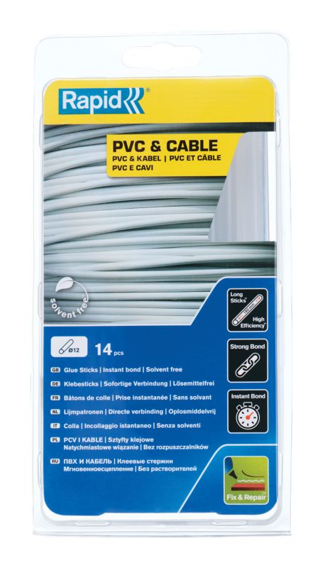Rapid kabel- og plastlim 250 g, 12 mm diameter