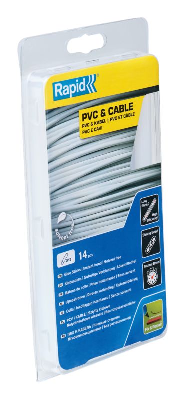 Rapid kabel- og plastlim 250 g, 12 mm diameter