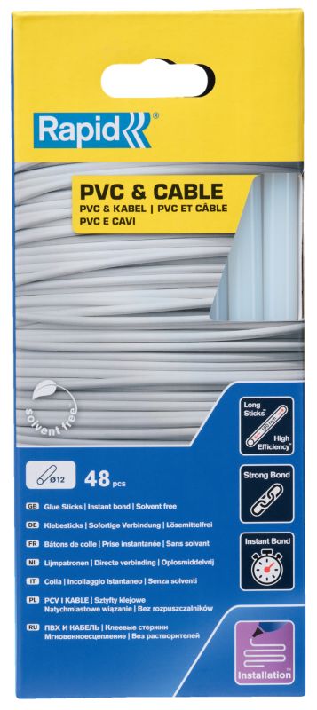Lim til kabler og plast Rapid 880 g, Ø 12 mm