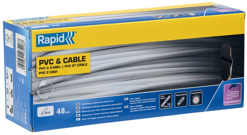 Lim til kabler og plast Rapid 880 g, Ø 12 mm
