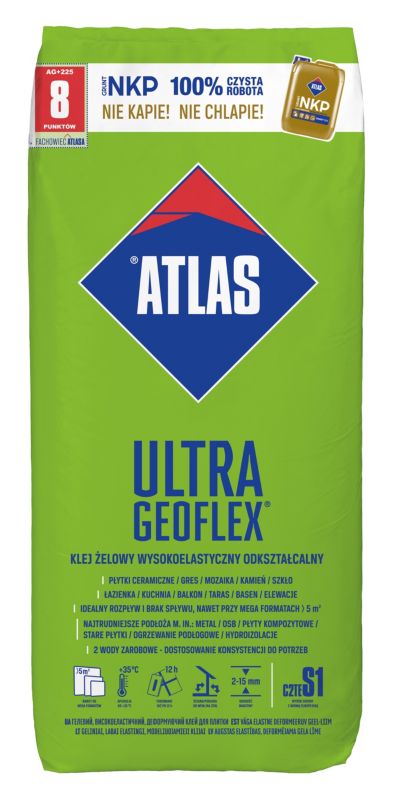 Fliseklæb Geoflex Ultra Deformerbar Grå