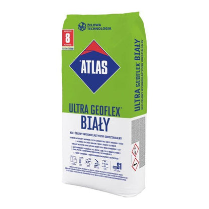 Atlas Geoflex Ultra hvid fliseklæber 22,5 kg