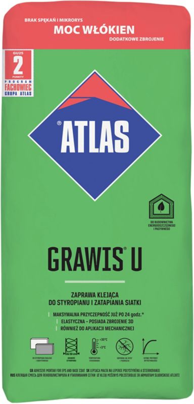 Armeringslim Grawis U 25 kg Grå