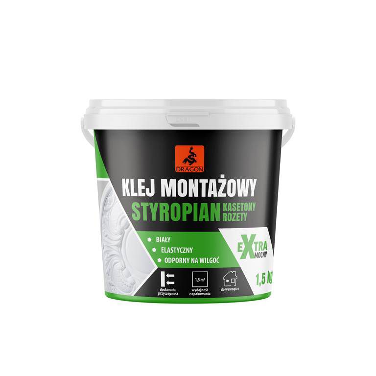 Styroporlim 1,5 kg Hvid