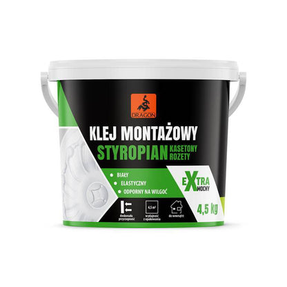 Styroporlim 4,5 kg Hvid